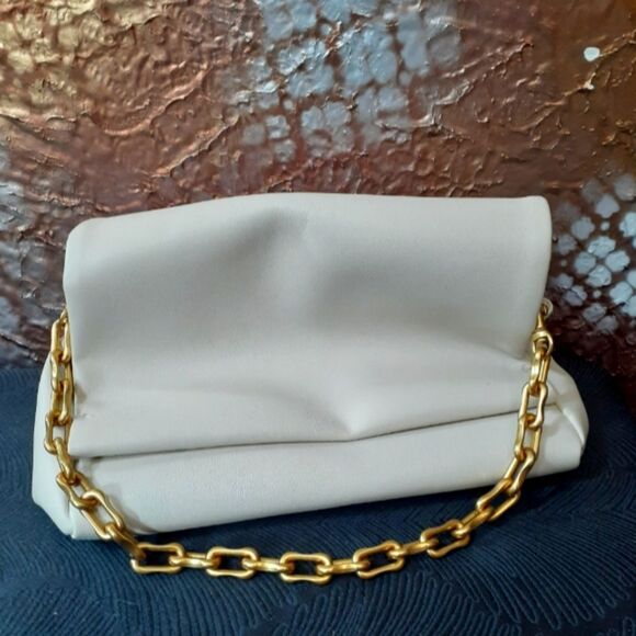NWOT Zara Faux Leather Slouchy Shoulder Bag - Picture 1 of 15